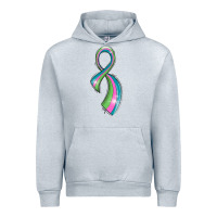 Heather Grey metastatic breast cancer ribbon Urban Hoodie - LillyAllenDesigns