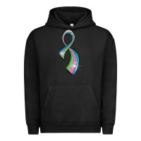 Pigment Black metastatic breast cancer ribbon Urban Hoodie - LillyAllenDesigns