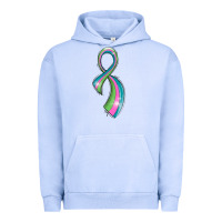 Pigment Grape Ice metastatic breast cancer ribbon Urban Hoodie - LillyAllenDesigns