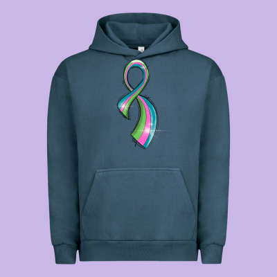 Metastatic Breast Cancer Ribbon Urban Hoodie Designed By Lillyallendesigns