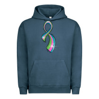 Pigment Midnight Navy metastatic breast cancer ribbon Urban Hoodie - LillyAllenDesigns
