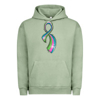 Pigment Oil Green metastatic breast cancer ribbon Urban Hoodie - LillyAllenDesigns