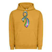 Pigment Peanut Butter metastatic breast cancer ribbon Urban Hoodie - LillyAllenDesigns
