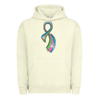 Pigment Pistachio metastatic breast cancer ribbon Urban Hoodie - LillyAllenDesigns