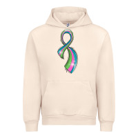 Sandshell metastatic breast cancer ribbon Urban Hoodie - LillyAllenDesigns