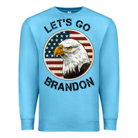 Ocean Blue Lets Go Brandon American Bald Eagle Premium Sweatshirt - Jasminsmagicworld