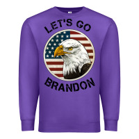 Purple Lets Go Brandon American Bald Eagle Premium Sweatshirt - Jasminsmagicworld