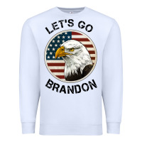 White Lets Go Brandon American Bald Eagle Premium Sweatshirt - Jasminsmagicworld