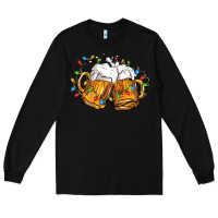 Black beer with christmas lights Long Sleeve Tee - FaDigitalArtStudio