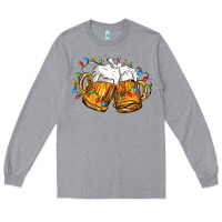 Heather Grey beer with christmas lights Long Sleeve Tee - FaDigitalArtStudio