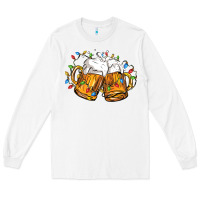 White beer with christmas lights Long Sleeve Tee - FaDigitalArtStudio