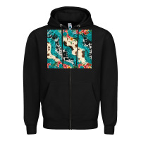 Black turquoise glitter cowhide Zipper Hoodie - JahusDesignShop