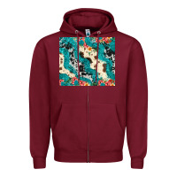 Burgundy turquoise glitter cowhide Zipper Hoodie - JahusDesignShop