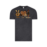 Vintage Black peace love melanin Vintage Tee - texasbilliewilder