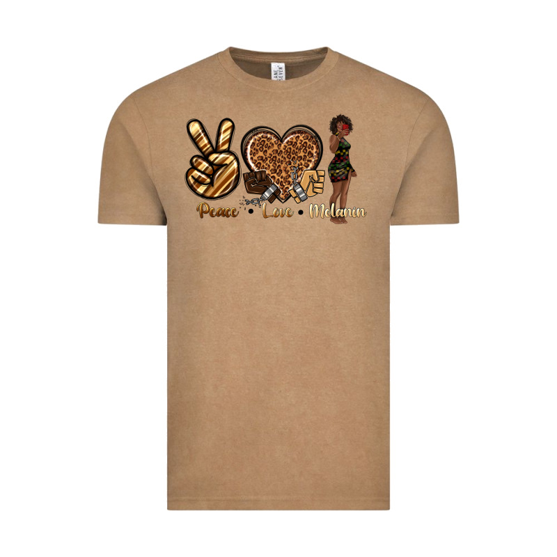 Peace Love Melanin Vintage Tee by texasbilliewilder | Teevron