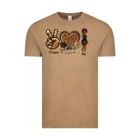 Vintage Coffee peace love melanin Vintage Tee - texasbilliewilder