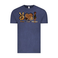 Vintage Denim peace love melanin Vintage Tee - texasbilliewilder