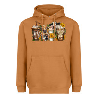 Meerkat cows coffee cups Heavyweight Hoodie - Jasminsmagicworld