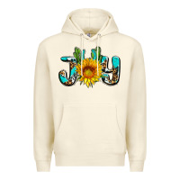 Sandshell joy with sunflower and cactus ado Premium Hoodie - AdoDesignShop