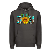 Smoke joy with sunflower and cactus ado Premium Hoodie - AdoDesignShop