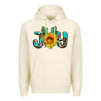 Tofu joy with sunflower and cactus ado Premium Hoodie - AdoDesignShop