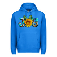 True Royal joy with sunflower and cactus ado Premium Hoodie - AdoDesignShop