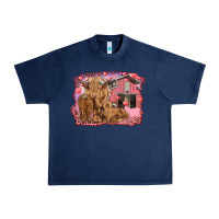 Navy valentine's day mama cow and baby cows Urban Heavy Tee - RanaPortraitStore