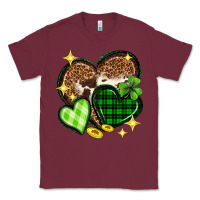 Burgundy St. Patrick's Day hearts Classic Tee - Neo Western