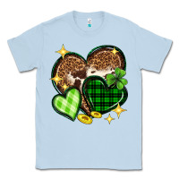 Dusty Blue St. Patrick's Day hearts Classic Tee - Neo Western