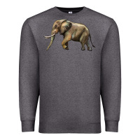 Charcoal Heather Elephant Premium Sweatshirt - LillyAllenDesigns