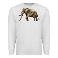 Oatmeal Heather Elephant Premium Sweatshirt - LillyAllenDesigns