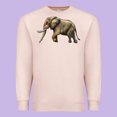 Elephant Premium Sweatshirt Designed By Lillyallendesigns