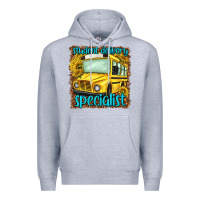 Heather Grey student delivery specialist Premium Hoodie - NancyCooperArtShop