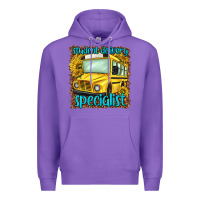 Purple student delivery specialist Premium Hoodie - NancyCooperArtShop
