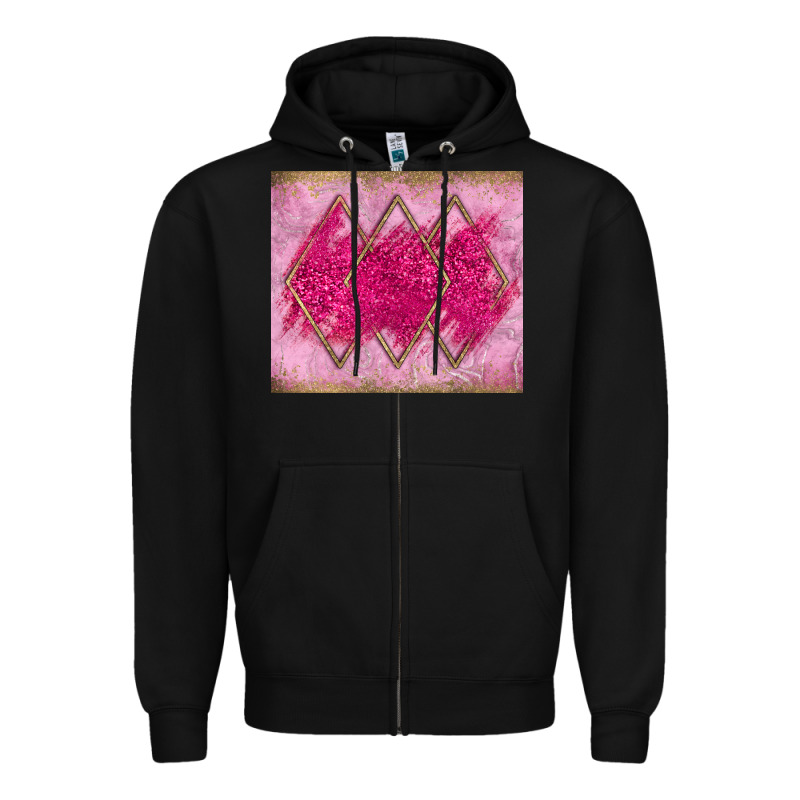 Pink Glitter Zipper Hoodie by JahusDesignShop | Teevron