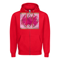 Red pink glitter Zipper Hoodie - JahusDesignShop
