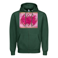 Sports Green pink glitter Zipper Hoodie - JahusDesignShop