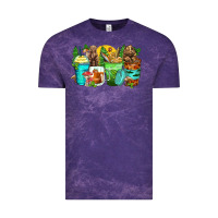 Cloud Purple bear coffee cups Vintage Tee - Zillion Design Studio