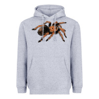 Heather Grey Mexican Red Knee Tarantula Heavyweight Hoodie - LillyAllenDesigns