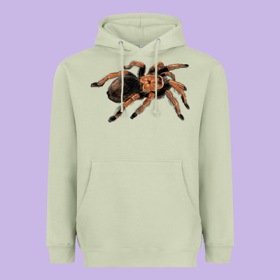 Mexican Red Knee Tarantula Heavyweight Hoodie Designed By Lillyallendesigns