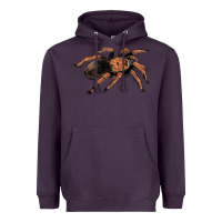 Plum Mexican Red Knee Tarantula Heavyweight Hoodie - LillyAllenDesigns