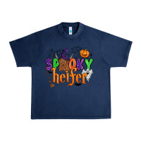 Navy spooky heifer Urban Heavy Tee - Zillion Design Studio
