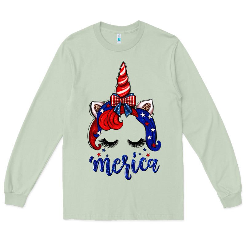 4th Of July Unicorn Long Sleeve Tee by Neo Western | Teevron