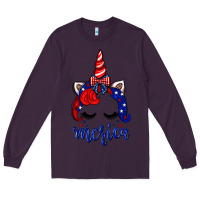 Plum 4th of July unicorn Long Sleeve Tee - Neo Western