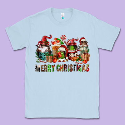 Merry Christmas Coffee Afro Gnomies Classic Tee Designed By Fadigitalartstudio