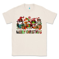 Natural merry christmas coffee afro gnomies Classic Tee - FaDigitalArtStudio