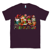 Plum merry christmas coffee afro gnomies Classic Tee - FaDigitalArtStudio