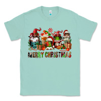 Seafoam merry christmas coffee afro gnomies Classic Tee - FaDigitalArtStudio