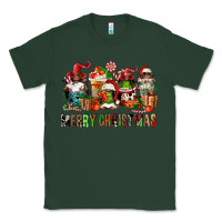 Sports Green merry christmas coffee afro gnomies Classic Tee - FaDigitalArtStudio