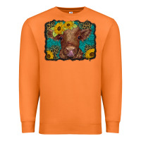 Carrot western leopard buffalo plaid baby highland cow Premium Sweatshirt - BarkalooDesign